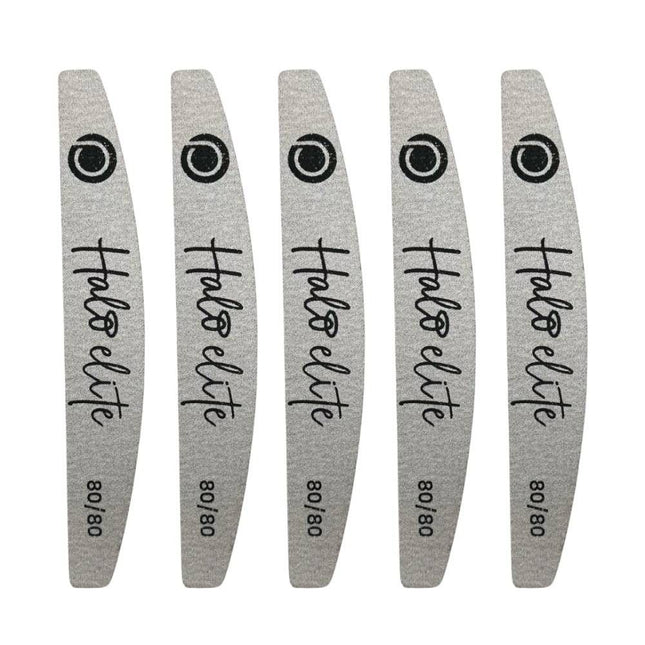 Halo Elite Half-Moon Zebra Files 80/80 5 Pack