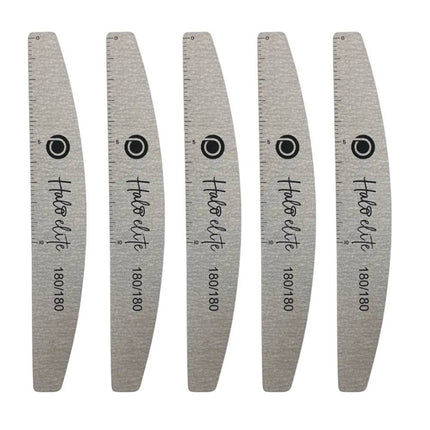 Halo Elite Half Moon Zebra Files 180/180 5pk