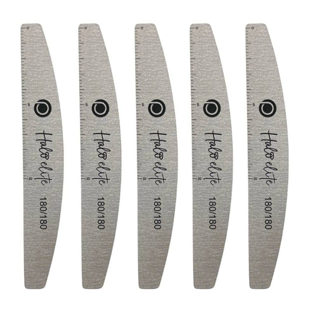 Halo Elite Half Moon Zebra Files 180/180 5pk