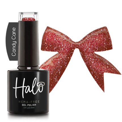 Halo 8ml Gel Polish Candy Cane