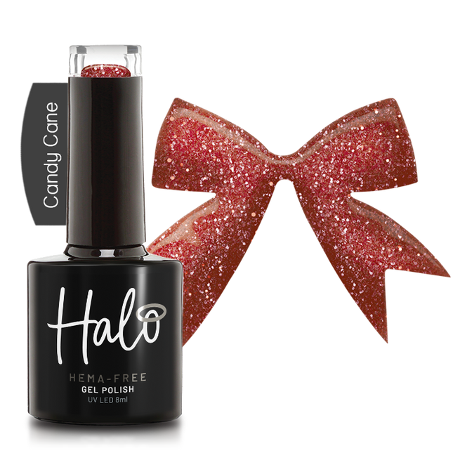 Halo 8ml Gel Polish Candy Cane