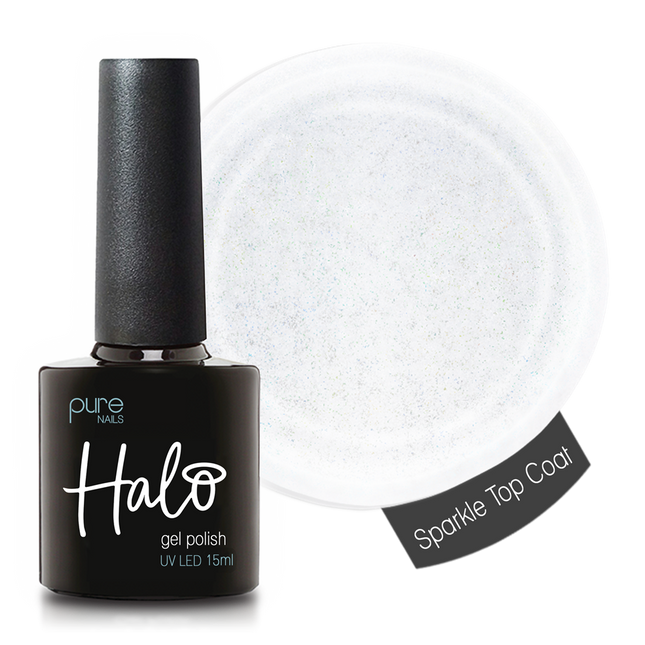 Halo Gel Polish 15ml Sparkle Top Coat