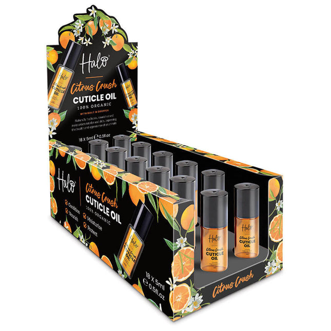 Halo Citrus Crush Cuticle Oil Pack of 18 × 5ml