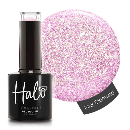 Halo 8ml Gel Polish Pink Diamond