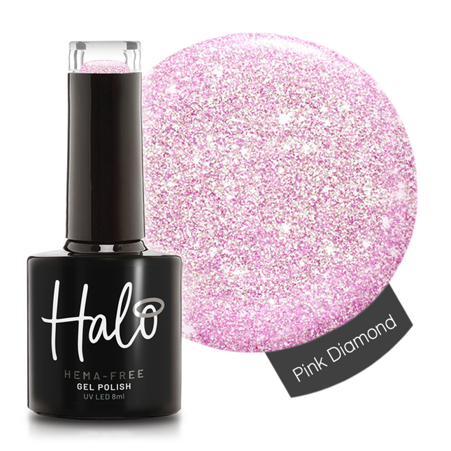 Halo 8ml Gel Polish Pink Diamond