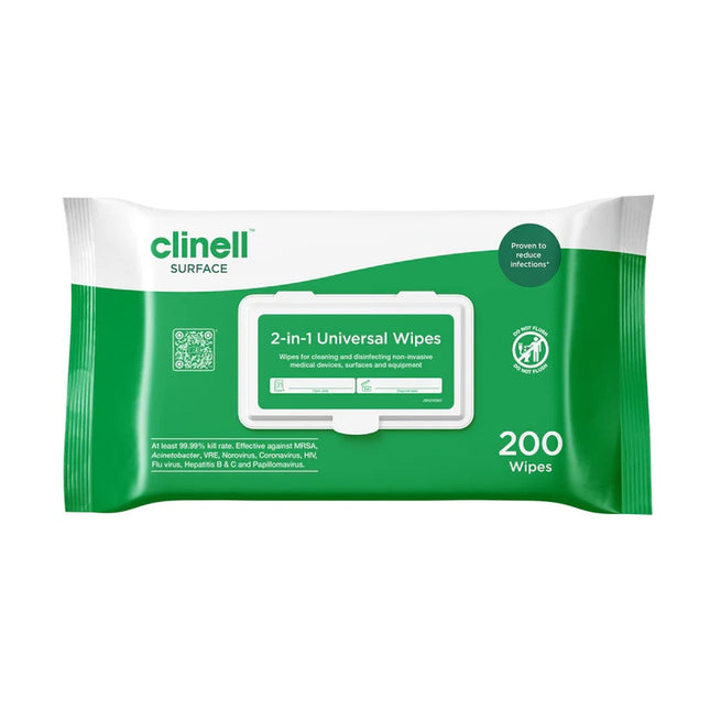 Clinell sanitising wipes (200)