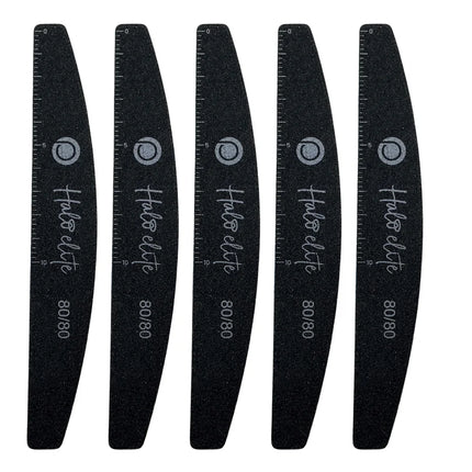 Halo Elite Half-Moon Black Files 80/80 - 5 pack