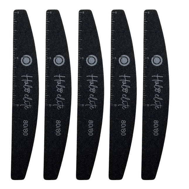 Halo Elite Half-Moon Black Files 80/80 - 5 pack