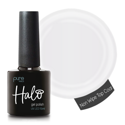 Halo Gel Polish Hema Free Top Coat (Non Wipe) 15ml