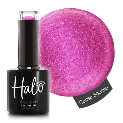 Halo 8ml Gel Polish Cerise Sparkle
