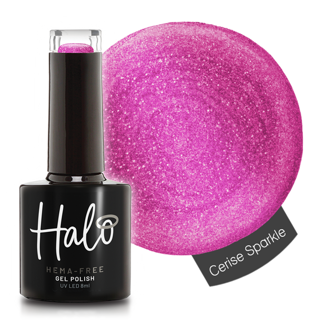 Halo 8ml Gel Polish Cerise Sparkle