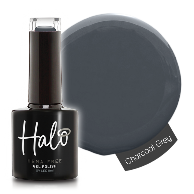 Halo 8ml Gel Polish Charcoal Grey