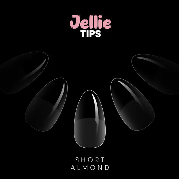 Halo Jellie Nail Tips - Short Almond 120