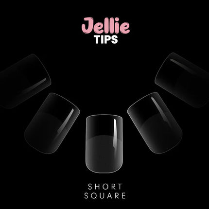 Halo Jellie Nail Tips - Short Square 120