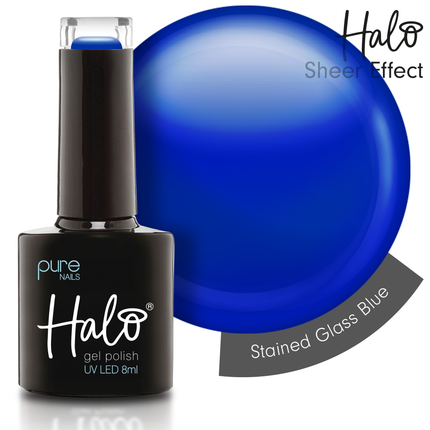 Halo 8ml Gel Polish Stained Glass - Blue