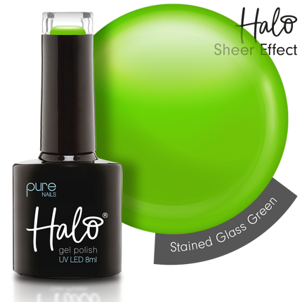 Halo 8ml Gel Polish Stained Glass - Green