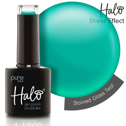Halo 8ml Gel Polish Stained Glass - Teal