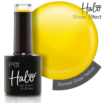 Halo 8ml Gel Polish Stained Glass - Yellow
