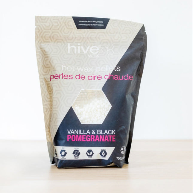 Hive Vanilla and Black Pomegranate Hot Film Wax Pellets 700g