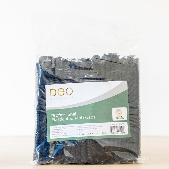 Deo disposable Mop Cap Pk50 - Black
