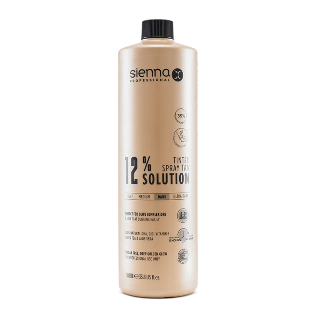 Sienna x 12% Spray Tan Solution 1 litre